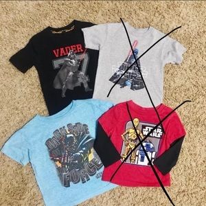 Two 4T Star Wars Shirts